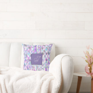 Dreamy Starburst Waves Pattern Personalized Cushion