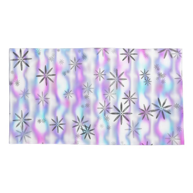 Dreamy Starburst Waves Pattern Pillowcase (Back)