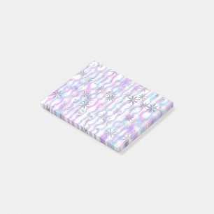 Dreamy Starburst Waves Pattern Post-it Notes
