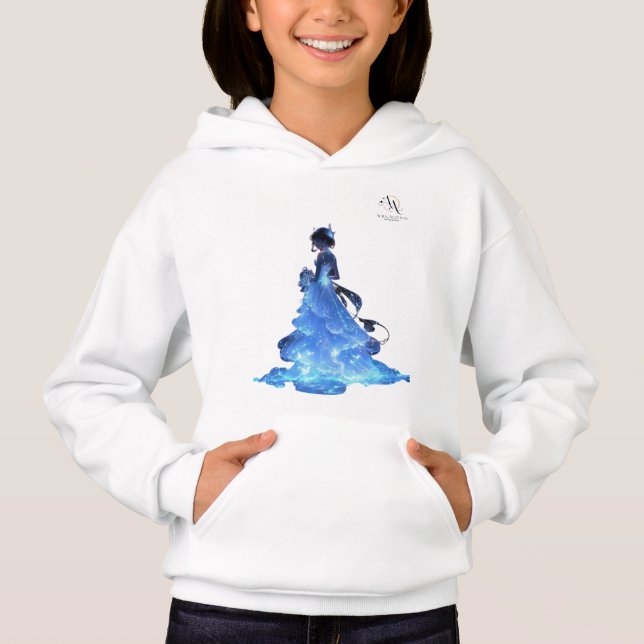 Dreamy Starry Glow Hoodie - Ethereal Elegance (Front)
