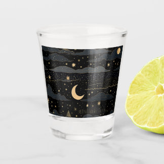 Dreamy Starry Night Sky Shot Glass