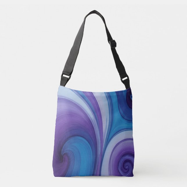 Dreamy Swirls  Crossbody Bag (Front)