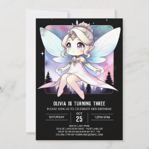 Dreamy Theme Fairy Birthday Invitation