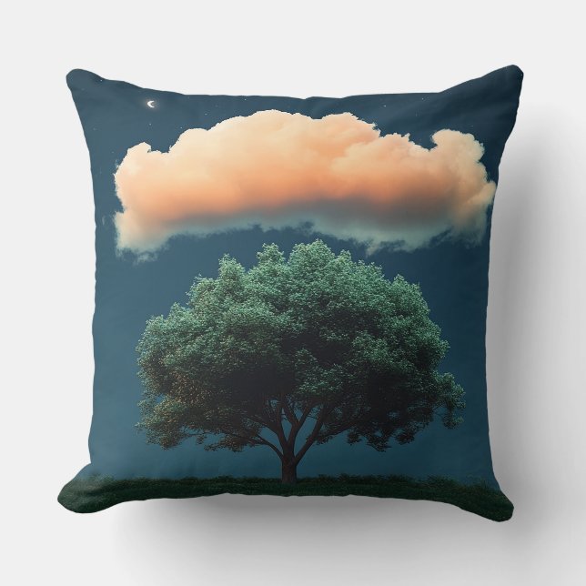 Dreamy Tree and Cloud  Cushion (Front)