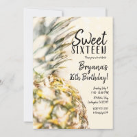 Dreamy Tropical Pineapple Beach Sweet 16 Party