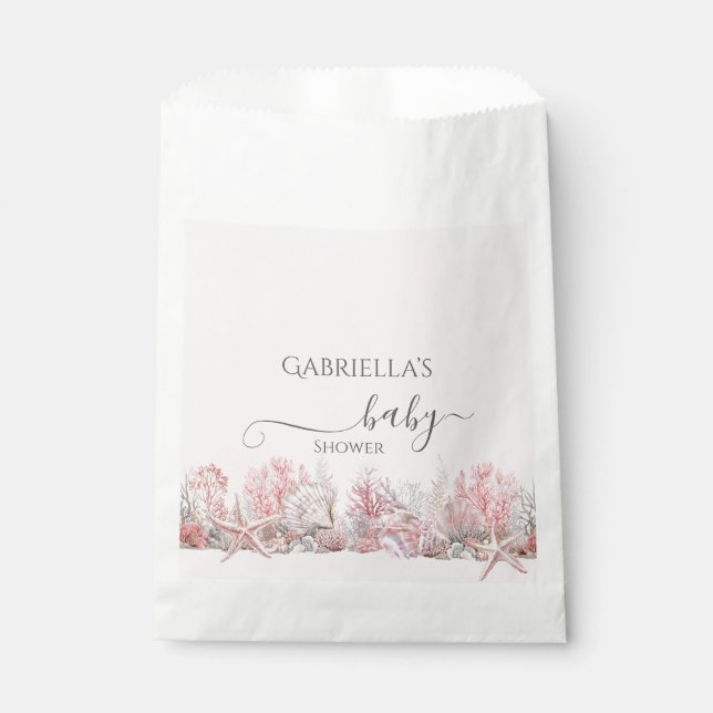 Dreamy Under the Sea Baby Shower Favour Bags (Front)