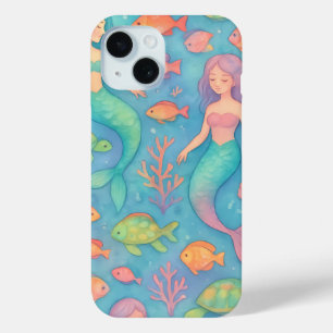 Dreamy Underwater Fantasy Pattern iPhone 15 Case