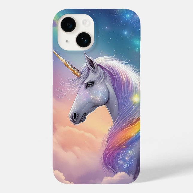 Dreamy Unicorn Glitter Pastel Galaxy Cosmic Clouds Case-Mate iPhone Case (Back)