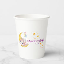 🌙 Dreamy Unicorn Paper Cup ✨🎈