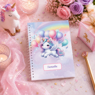 Dreamy Unicorn Pink Purple Girl Birthday Gift Note Notebook