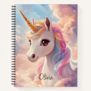 Dreamy Unicorn Spiral Notebook
