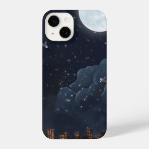 Dreamy Urban Night Illustration iPhone 14 Case