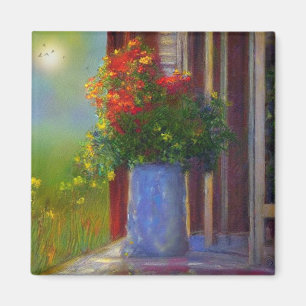 Dreamy Vase Of Flowers Magnet