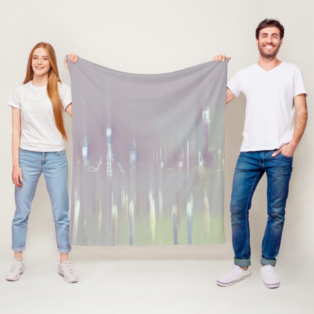 Dreamy Venice Italy Fleece Blanket (In Situ)