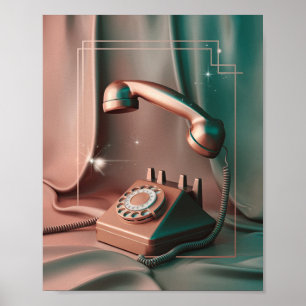 Dreamy Vintage Telephone Poster 