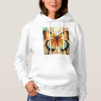 Dreamy Watercolor Butterfly T-Shirt Design Hoodie