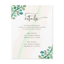 Dreamy Watercolor Elegant Greenery Wedding