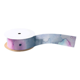 Dreamy Watercolor Grosgrain Ribbon Gift Wrap  Satin Ribbon