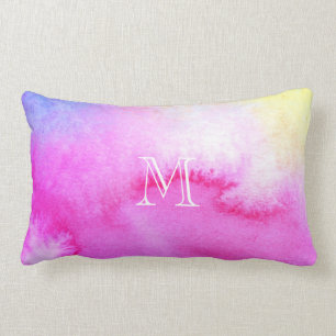 Dreamy Watercolor Lumbar Cushion