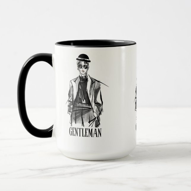 Dreamy Watercolor Tattoo Mug (Left)