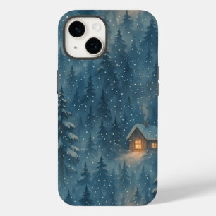 Dreamy Winter Forest Cozy Blanket Case-Mate iPhone 14 Case