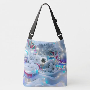 Dreamy Winter Wonderland Lights Crossbody Bag