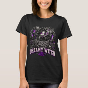 Dreamy Witch Pastel Goth Shirt, Cute Grim Reaper P T-Shirt