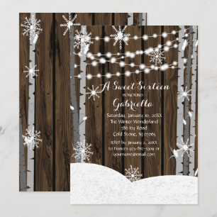 Dreamy Woodland Forest Sweet16 Birthday Invitation