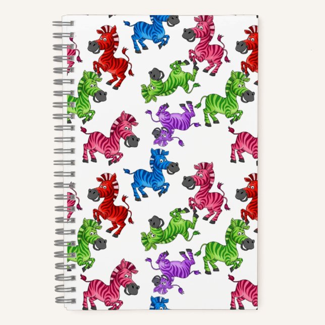 Dreamy Zebra World  Notebook (Front)