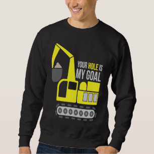 Dredger Heavy Equipment Excavator Operator Dirty W Sweatshirt