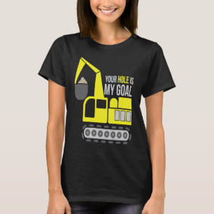 Dredger Heavy Equipment Excavator Operator Dirty W T-Shirt