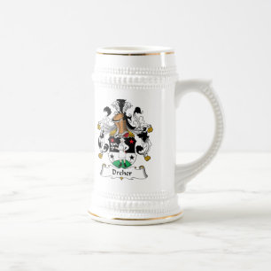 Dreher Family Crest Beer Stein