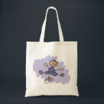 Dreidel Boy Tote Bag<br><div class="desc">Child-like drawing of a boy spinning the dreidel.</div>