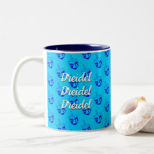 Dreidel Dreidel Dreidel Two-Tone Coffee Mug
