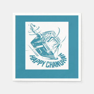 Dreidel Hanukkah Napkin