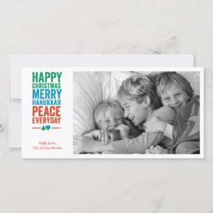 Dreidel Tree 1 Holiday Card