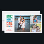 Dreidel Tree 3 Holiday Card<br><div class="desc">Showcase your favourite photo with this colourful message this holiday season.</div>