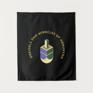 DREIDELS AND MIRACLES OF HANUKKAH TAPESTRY