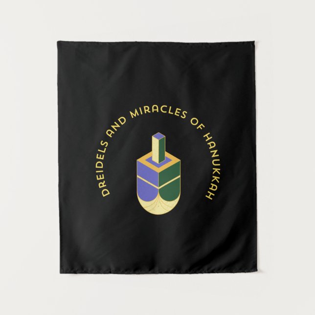 DREIDELS AND MIRACLES OF HANUKKAH TAPESTRY (Front)