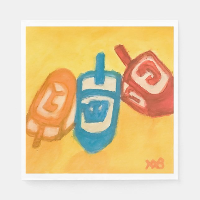 Dreidels Napkin (Front)