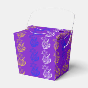 Dreidels + Stars Favour Box