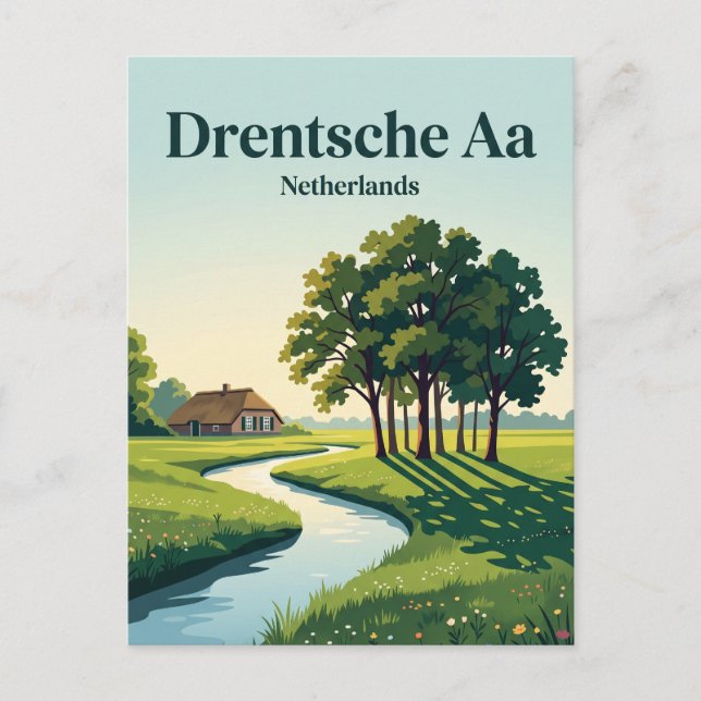 Drentsche Aa National Park Netherlands Postcard (Front)