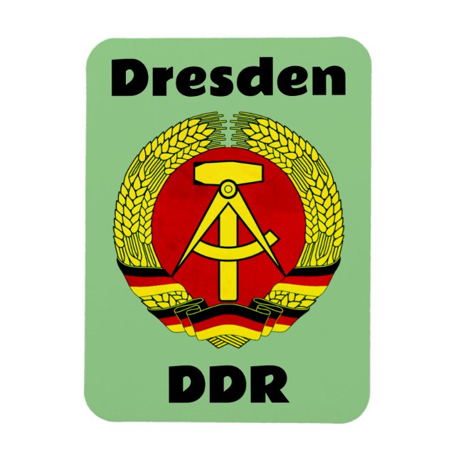 Dresden, DDR, Dresden, Germany - East German Ossi Magnet (Vertical)
