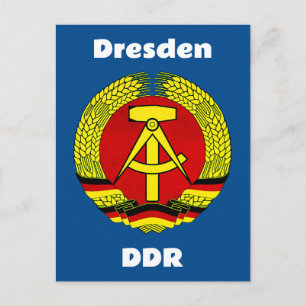 Dresden, DDR, Dresden, Germany - East German Ossi Postcard