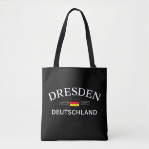 Dresden Deutschland Coordinates German Tote Bag
