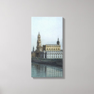 Dresden Elbufer Vedute - Canaletto - Bellotto Canvas Print