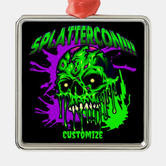 Dresden Fans SplatterCon Metal Tree Decoration (Front)