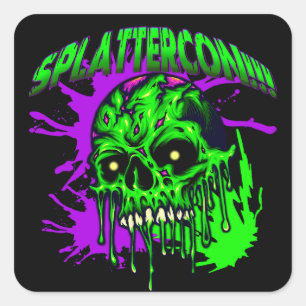 Dresden Fans SplatterCon Square Sticker