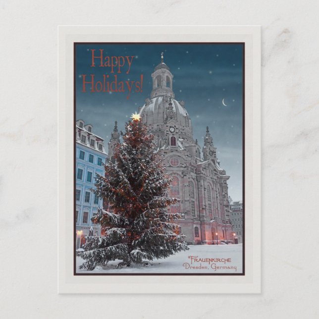 Dresden - Frauenkirche Tannenbaum  - HH WB Postcard (Front)