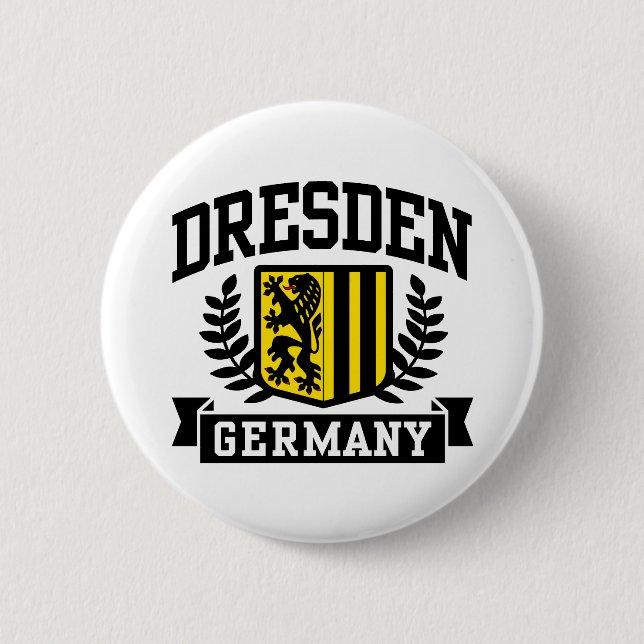 Dresden Germany 6 Cm Round Badge (Front)